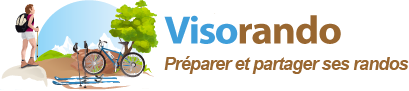 Logo Visorando : idées de randonnée (France)