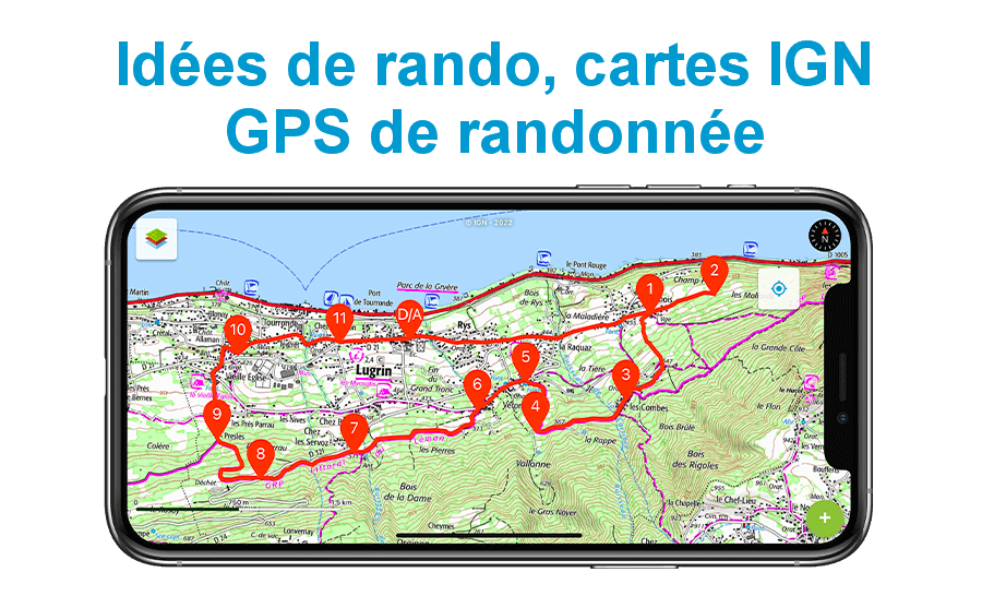 Visorando : idées de randonnée pédestre, VTT, raquette,