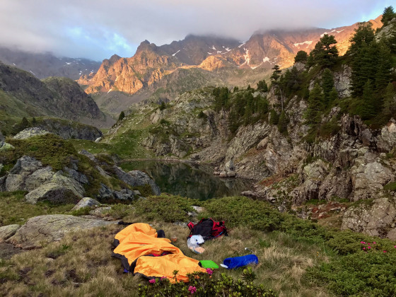 Le Lac Bernard au coucher du soleil