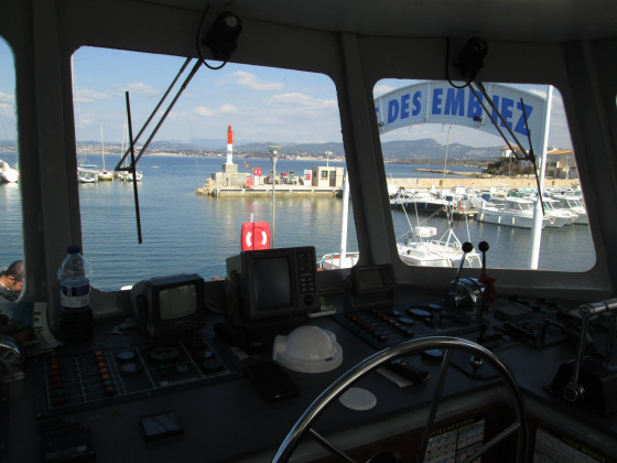 Dans le poste de pilotage