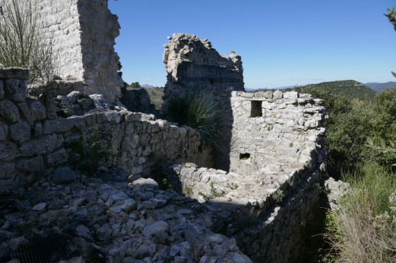 Dans les ruines du castrum