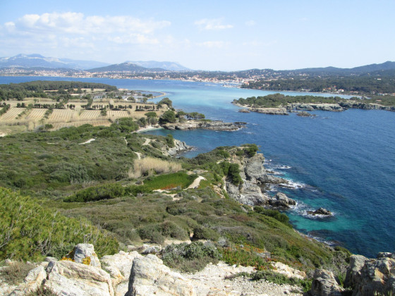Vue sur la lagune du Brusc