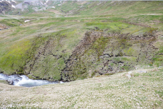 Tourbières en pente