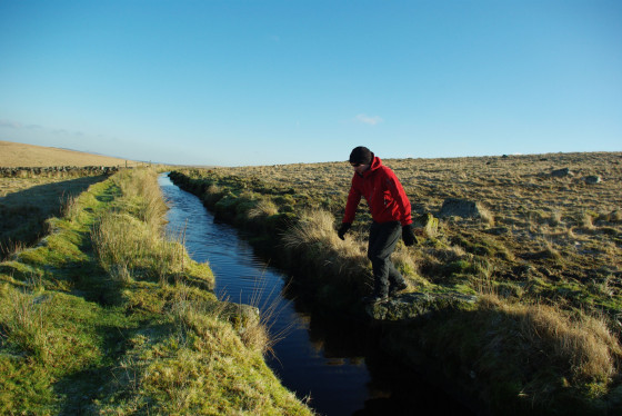 A sheep leat jump