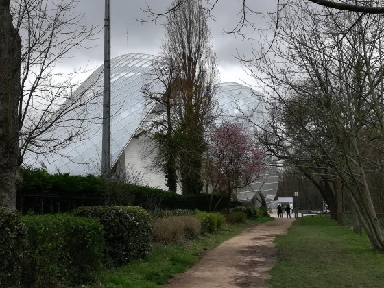 Acc&egrave;s par l'arri&egrave;re du b&acirc;timent de la Fondation