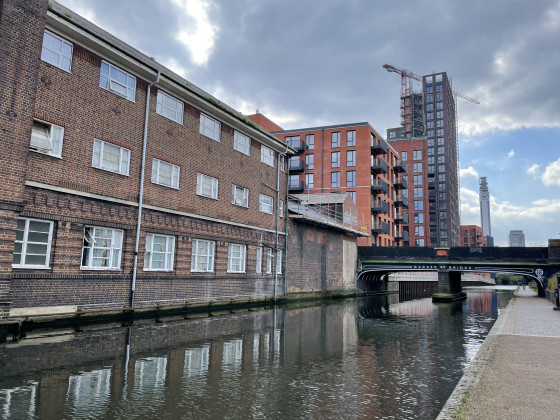 Along the canalside