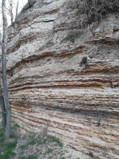 Ancienne sédimentation lacustre