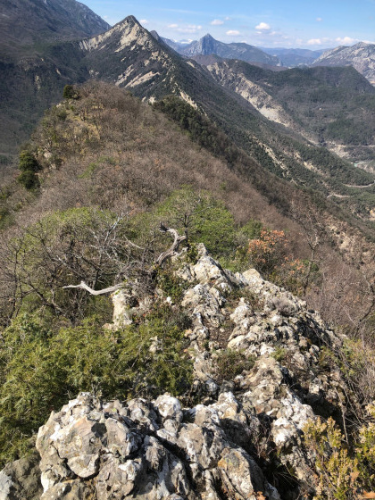 Aperçu du sentier en crête