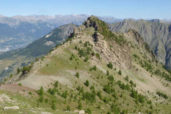Aperçu sur le col des Terres Rouges