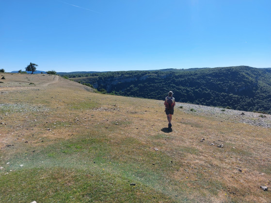 Approche de la falaise