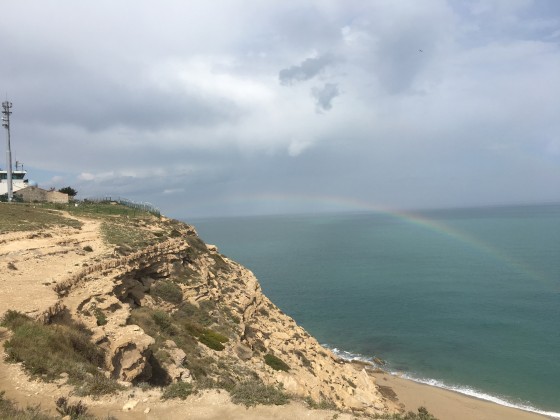 Arc en Ciel sur la Falaise de Leucate