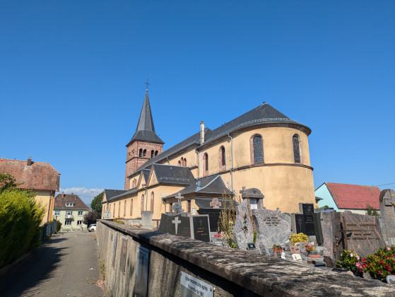 Arrière de l\'église de Schweighouse