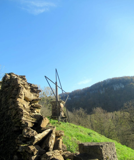 arrivée à l'abbaye
