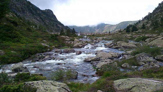 Arrivée à l\'étang d\'Escales