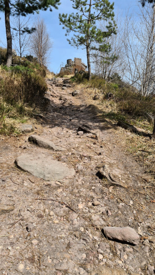 arrivée à la roche du sapin sec après le col du même nom.