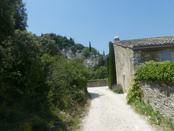 arrivée à Oppède le vieux