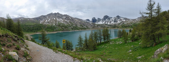Arrivée au lac d\'Allos