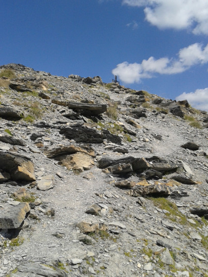 Arrivée au Mont Mounier