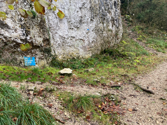 Arriv&eacute;e au pied du bec de Judry depuis la combe Lavaux