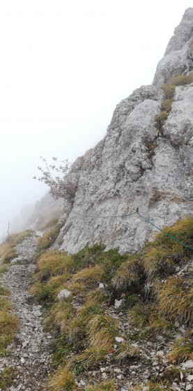 Arrivée au pieds de la falaise WP N°3
