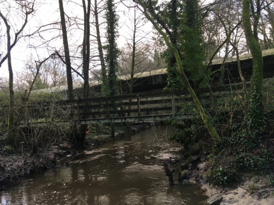 Arriv&eacute;e au pont de la Baronni&egrave;re