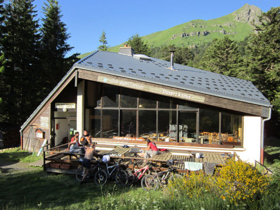 Arrivée au Refuge Chalet du Sancy
