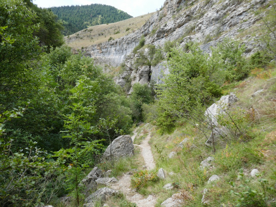 Arrivée dans les gorges