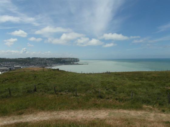 Arrivée en haut de la falaise