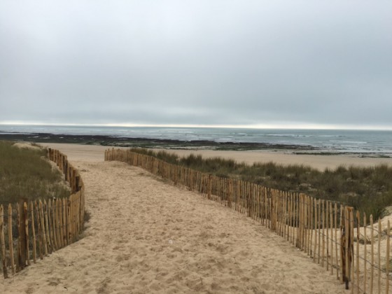 Arrivée plage des Grenettes
