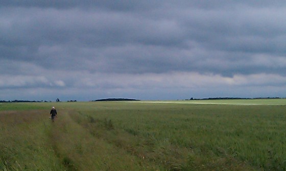 Arrivée sur le plateau beauceron