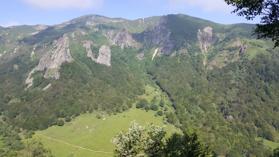 Arrivée sur les crêtes