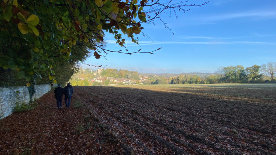 Arriv&eacute;e sur Saint-Gervais