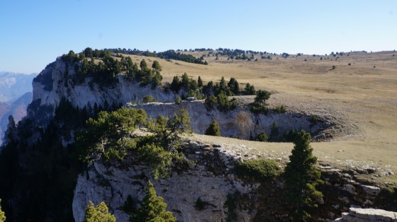 Arrivée sur le plateau