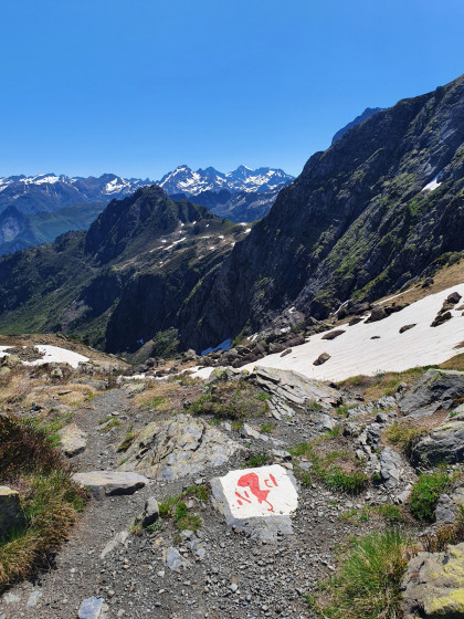 Au Col d\'Aas de Bielle, vue côté Vallée d\'Ossau