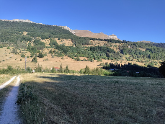 Au d&eacute;part du col