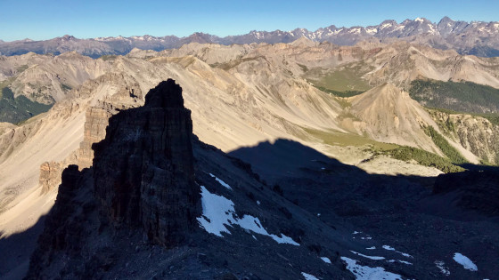 Au-dessus du col des Portes