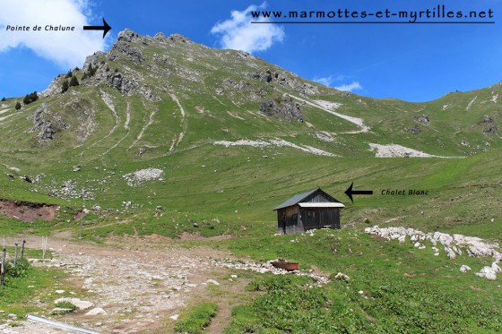 Au pied de la Pointe de Chalune