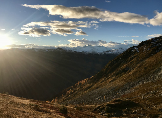 Aurore d\'automne dans le vallon du Torrent des Croix