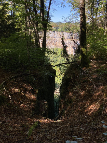 Avant le belvédère des Roches