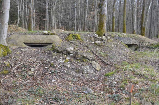 Avant-poste de mitrailleuse allemand du pont de Moos
