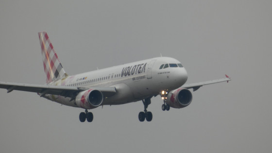Avion à l'atterrissage