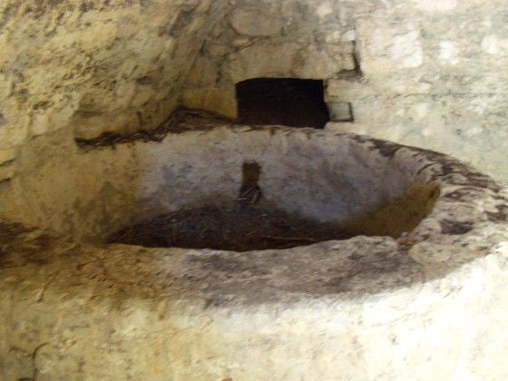 Bac en pierre dans le moulin