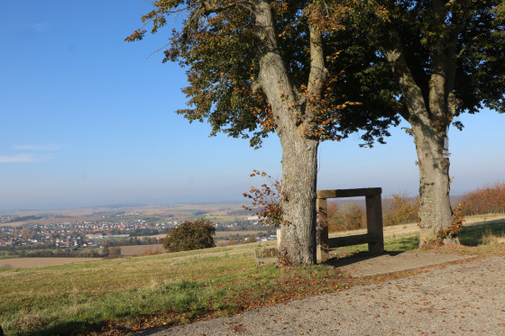 Banc napoléonien et belle vue depuis la Giersberg