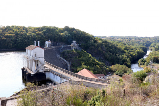 Barrage d'Eguzon, vue d'en-haut