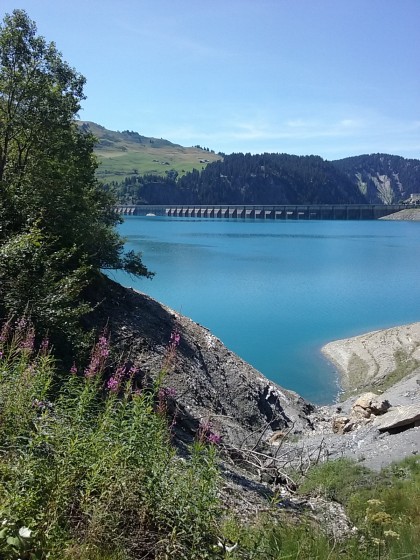 Barrage de roselend depuis Créty