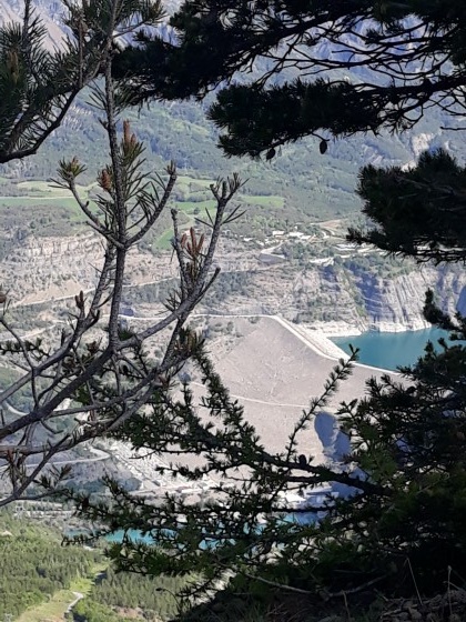 Barrage de Serre-Ponçon depuis Clôt la Cime