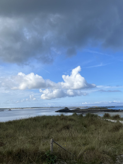 Beau ciel breton sur l’Aber.