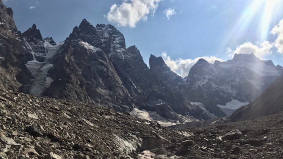 Bédière sur le Glacier Noir
