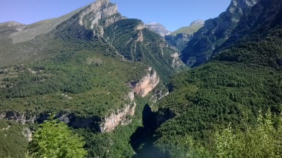 Belle vue du canyon d'Anisclo
