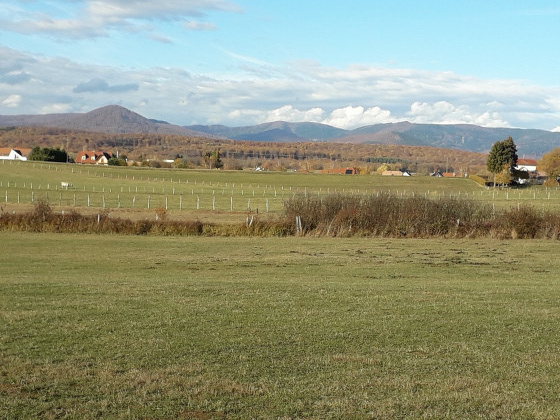 Belle vue sur Les Vosges au premier plan Le Fayé